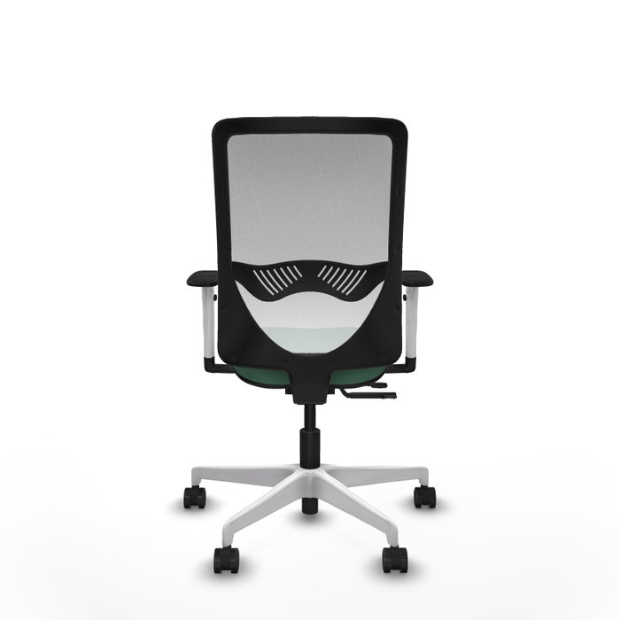 PIQUERAS Y CRESPO Silla de oficina Zulema con mecanismo Sincro/Traslack, Verde esmeralda y Blanco PIQUERAS Y CRESPO Silla de oficina Zulema con mecanismo Sincro/Traslack, Verde esmeralda y Blanco