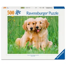 Ravensburger Rompecabezas Los hermanos Golden Retriever 500 piezas
