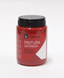La Pajarita Pintura Témpera Escolar Satinada Rojo Bermellón Bote 35 mL L-07