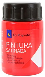 La Pajarita Pintura Témpera Escolar Satinada Rojo Bermellón Bote 35 mL L-07