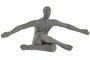 DKD Home Decor Figura de Resina Persona Gris