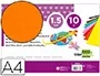 Liderpapel Goma Eva DIN A4 1.5mm Naranja Paquete de 10 Hojas