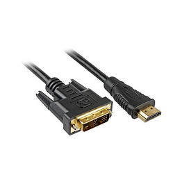 SHARKOON Cable HDMI a DVI-D (24+1) 3m Negro 4044951015221