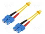 LOGILINK Cable de conexión de fibra óptica OS2 SC/UPC Duplex 2m
