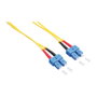 LOGILINK Cable de conexión de fibra óptica OS2 SC/UPC Duplex 2m