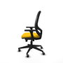 PIQUERAS Y CRESPO Silla de oficina Cilanco con mecanismo Sincro, Amarillo y Negro
