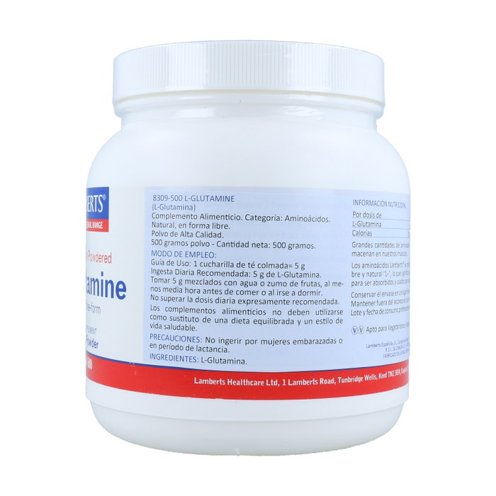 Lamberts L-Glutamina en Polvo 500g Lamberts L-Glutamina en Polvo 500g