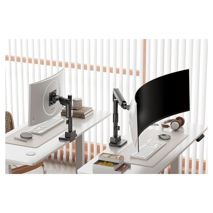 Digitus Single Monitorhalterung Soporte de Monitor 57 Pulgadas y 27 kg de Capacidad para Soporte de Pantalla Individual