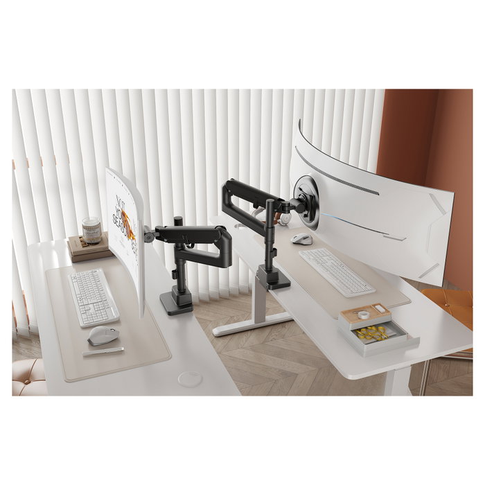 Digitus DA-90475 Soporte para Monitor de 57 pulgadas, 27 kg, Negro