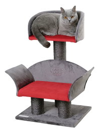 Kerbl Rascador Lounge Deluxe Gris/Rojo 70cm 42x37cm Poste 9cm