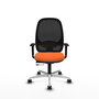 PIQUERAS Y CRESPO Silla de oficina Cilanco Naranja y Negro