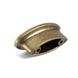 Giusti Tirador y Pomo Modelo Oasis Porcelana Acabado Marfil / Bronce Distancia 128 mm