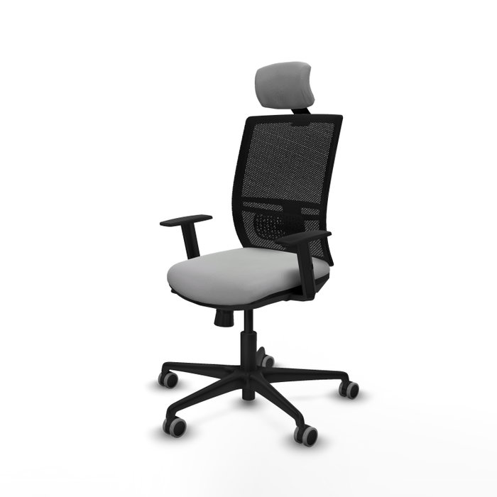 PIQUERAS Y CRESPO Silla de oficina Yunquera Gris claro y Negro PIQUERAS Y CRESPO Silla de oficina Yunquera Gris claro y Negro