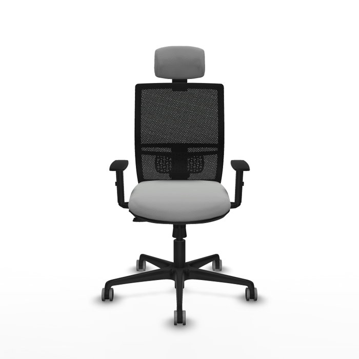 PIQUERAS Y CRESPO Silla de oficina Yunquera Gris claro y Negro PIQUERAS Y CRESPO Silla de oficina Yunquera Gris claro y Negro