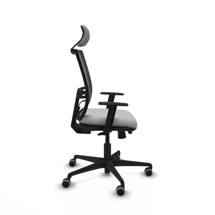 PIQUERAS Y CRESPO Silla de oficina Yunquera Gris claro y Negro PIQUERAS Y CRESPO Silla de oficina Yunquera Gris claro y Negro