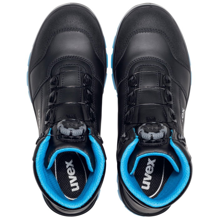 uvex Stiefel 95692 BOA Negro / Azul S3 W11 44
