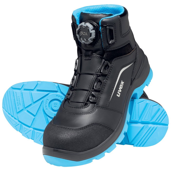 uvex Stiefel 95692 BOA Negro / Azul S3 W11 44