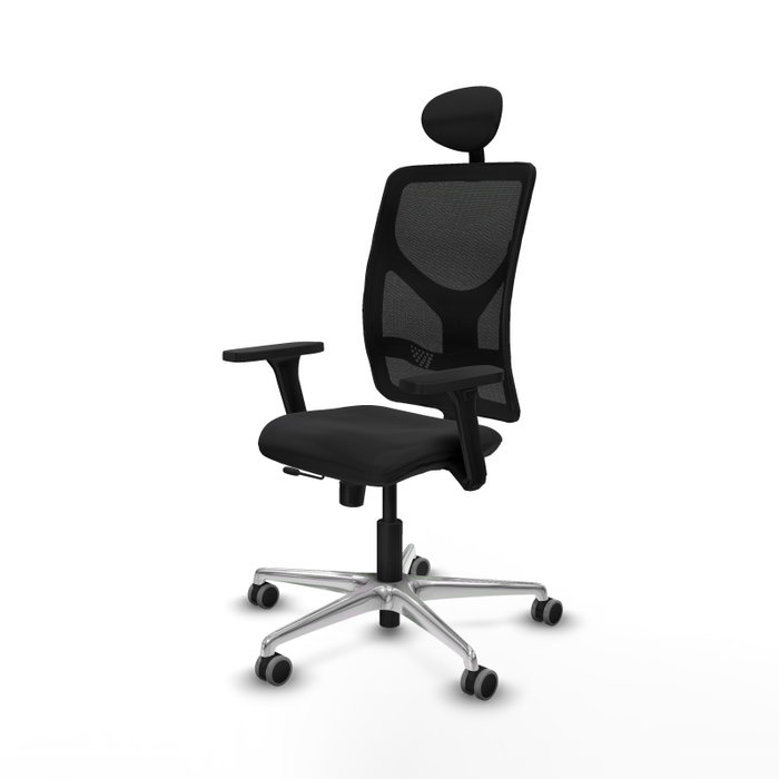 PIQUERAS Y CRESPO Silla de oficina Motilla con mecanismo Sincro/Traslack, Negro PIQUERAS Y CRESPO Silla de oficina Motilla con mecanismo Sincro/Traslack, Negro