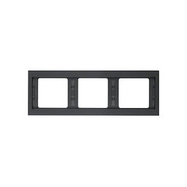 Berker 13737006 Marco para 3 unidades horizontal antracita mate