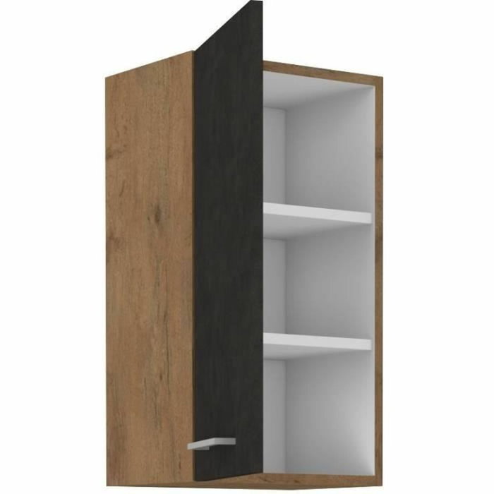 Aucune Columna ROCK con decoración roble lancelot y gris matera - 1 puerta