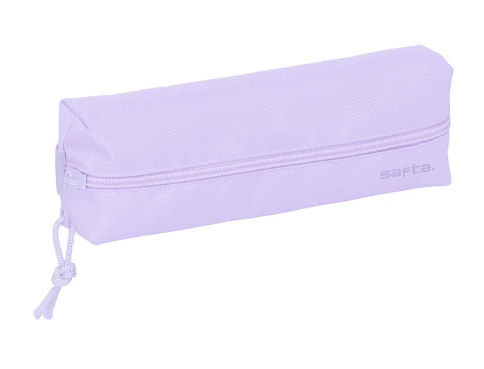 Safta Portatodo Escolar Rectangular con Goma Elástica Lila