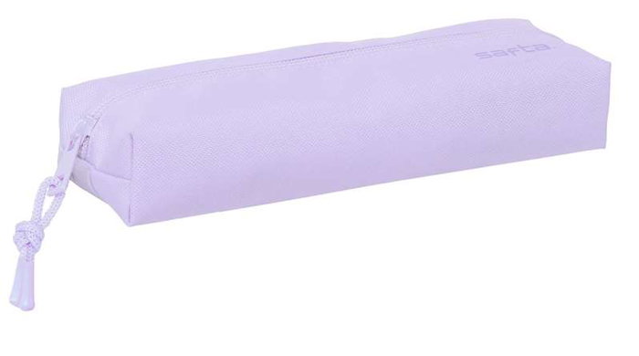 Safta Portatodo Rectangular con Goma Elástica 22cm Light Purple 22x4x7 cm