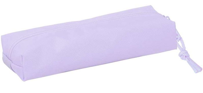 Safta Portatodo Rectangular con Goma Elástica 22cm Light Purple 22x4x7 cm