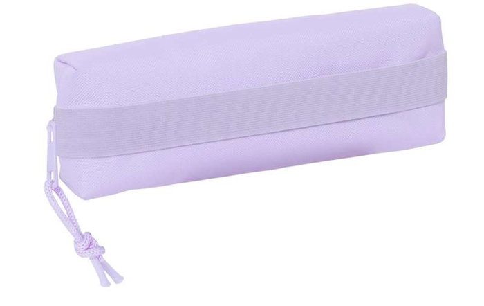 Safta Portatodo Rectangular con Goma Elástica 22cm Light Purple 22x4x7 cm