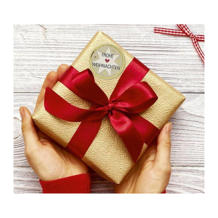 AVERY Zweckform Etiquetas Frohe Weihnachten, marrón, 50 unidades AVERY Zweckform Etiquetas Frohe Weihnachten, marrón, 50 unidades