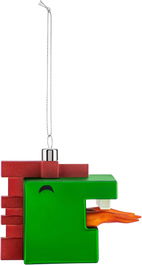 Alessi GJ02 12 Bola de Navidad de Vidrio Soplado con Adornos Hechos a Mano con Diseño de Dragón