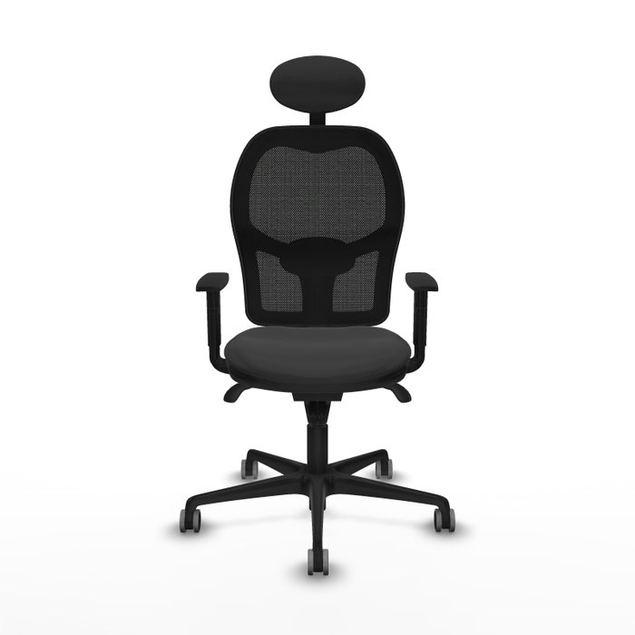 PIQUERAS Y CRESPO Silla de oficina Jorquera con mecanismo sincro, gris oscuro y negro PIQUERAS Y CRESPO Silla de oficina Jorquera con mecanismo sincro, gris oscuro y negro