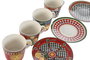DKD Home Decor Conjunto de Taza y Platillo de Porcelana Sicilia 2024 Limón (4 piezas) inevitablemente surtido de colores