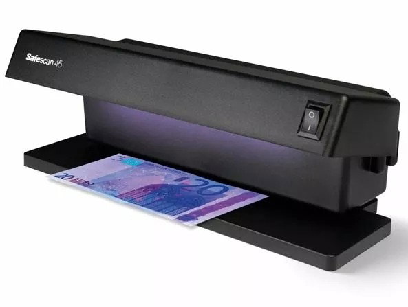 Safescan Detector de Billetes Falso UV LED Modelo 45 Negro