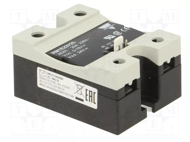 CARLO GAVAZZI RM1E23V25 Relé de semiconductor monofásico 25A 90-265VAC