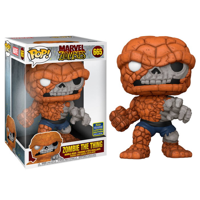 Funko POP Marvel Zombies The Thing Exclusive Figura Vinilo 25cm Caja Regalo