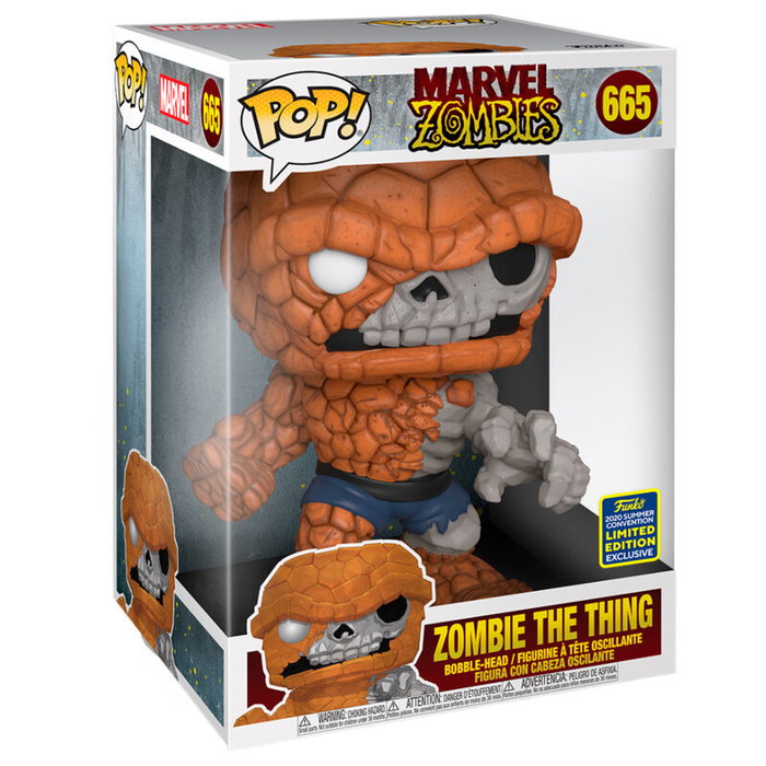 Funko POP Marvel Zombies The Thing Exclusive Figura Vinilo 25cm Caja Regalo