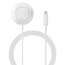 Belkin UltraCharge Ladepad Qi2 25W con soporte WIA013hqWH Blanco