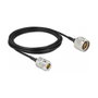 DeLOCK Cable de antena coaxial macho N a hembra N LMR100 3 m