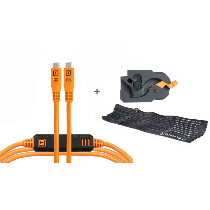 Tether LeverLock & Cable Kit Optima 10G Straight Orange 4.6m Tether LeverLock & Cable Kit Optima 10G Straight Orange 4.6m