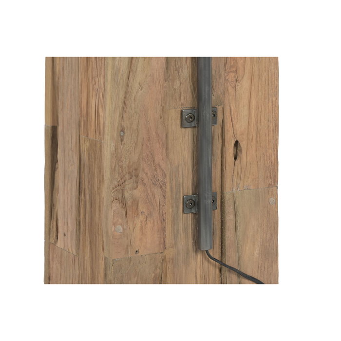 DKD Home Decor Lámpara de Pie de Teca y Hierro Hecha a Mano 57x55x160 cm DKD Home Decor Lámpara de Pie de Teca y Hierro Hecha a Mano 57x55x160 cm