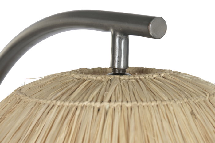 DKD Home Decor 2c 24 Lámpara Pie Balines Natural Negro Teca y Hierro 57 x 55 x 160 cm DKD Home Decor 2c 24 Lámpara Pie Balines Natural Negro Teca y Hierro 57 x 55 x 160 cm