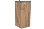 DKD Home Decor 2c 24 Lámpara Pie Balines Natural Negro Teca y Hierro 57 x 55 x 160 cm