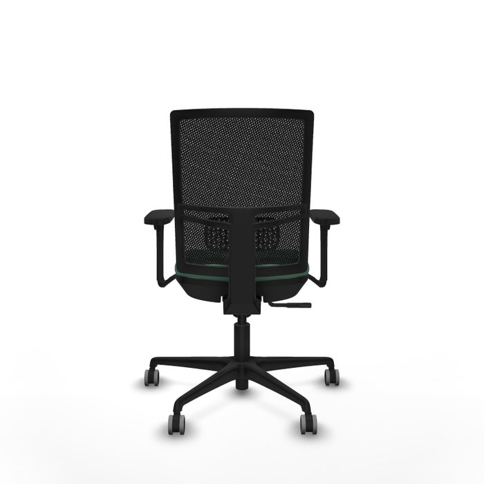 PIQUERAS Y CRESPO Silla de oficina Yunquera con mecanismo Sincro, Verde esmeralda y Negro PIQUERAS Y CRESPO Silla de oficina Yunquera con mecanismo Sincro, Verde esmeralda y Negro