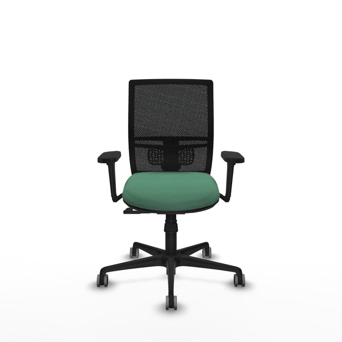 PIQUERAS Y CRESPO Silla de oficina Yunquera con mecanismo Sincro, Verde esmeralda y Negro PIQUERAS Y CRESPO Silla de oficina Yunquera con mecanismo Sincro, Verde esmeralda y Negro