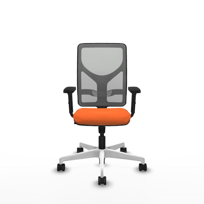 PIQUERAS Y CRESPO Silla de oficina Motilla Naranja y Gris PIQUERAS Y CRESPO Silla de oficina Motilla Naranja y Gris