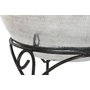 DKD Home Decor Jarrón de Aluminio con Soporte de Hierro Plateado