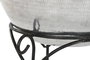 DKD Home Decor Jarrón de Aluminio con Soporte de Hierro Plateado