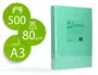 Q-connect Papel Color DIN A3 80gr Verde Paquete 500 Hojas
