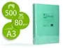 Q-connect Papel Color DIN A3 80gr Verde Paquete 500 Hojas