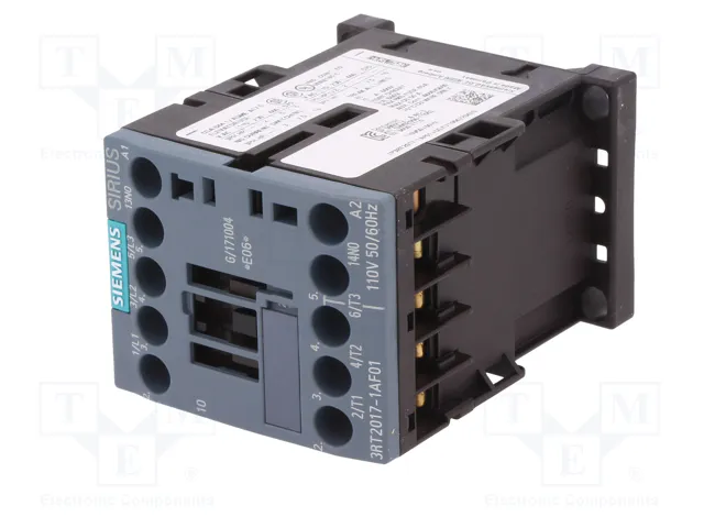 SIEMENS 3RT2017-1AF01 Contactor 3-polar 12A 110VAC SIEMENS 3RT2017-1AF01 Contactor 3-polar 12A 110VAC